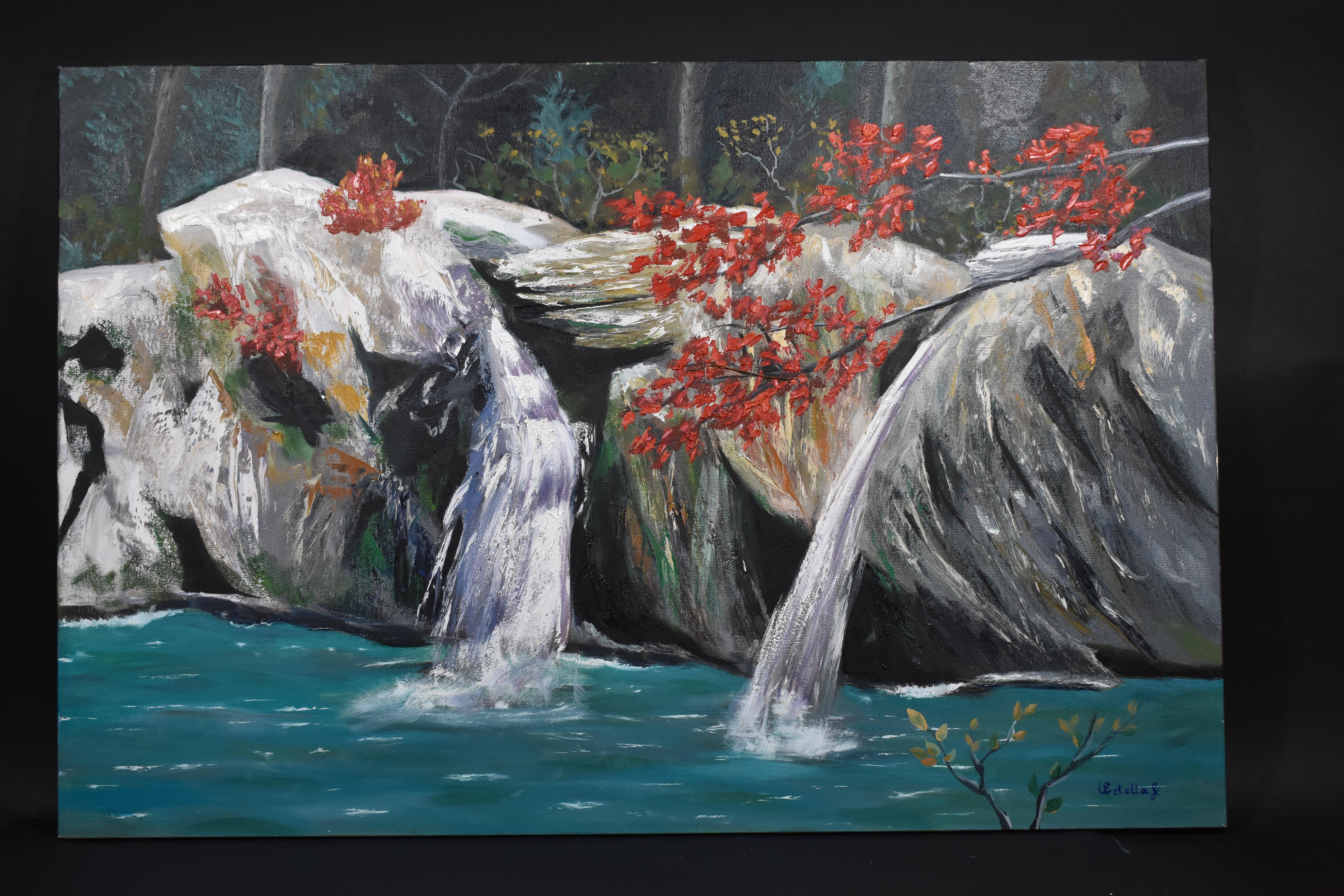 Waterfall II painting